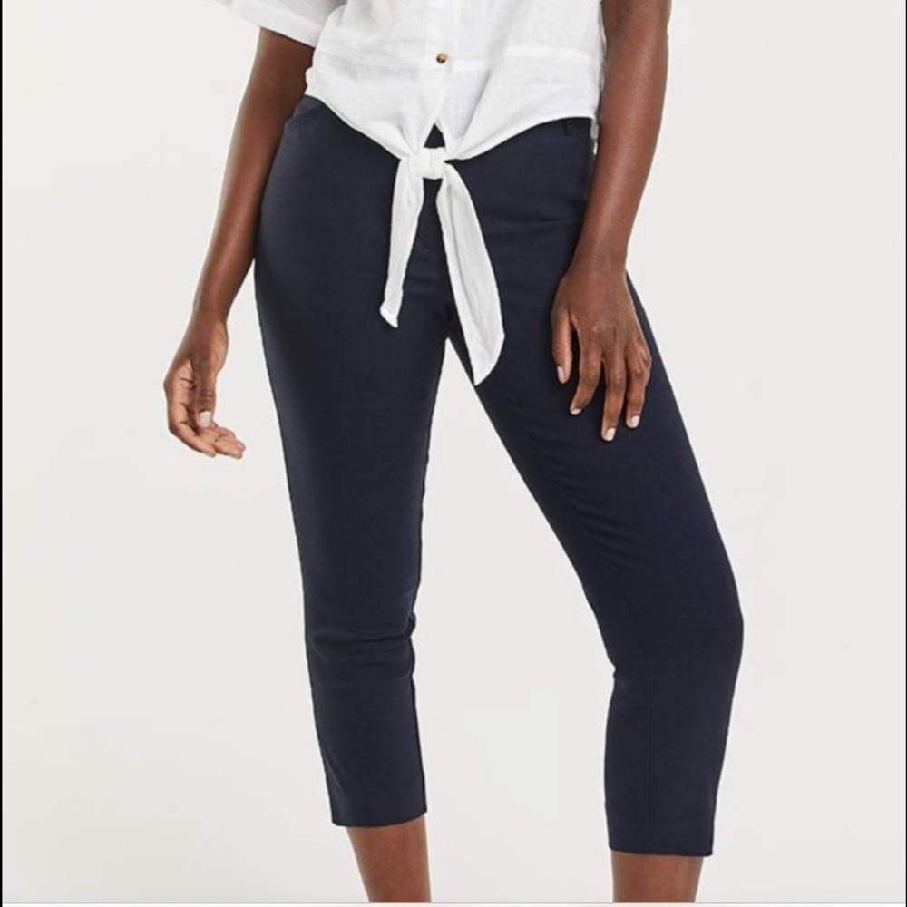 Iconic high rise slim capri